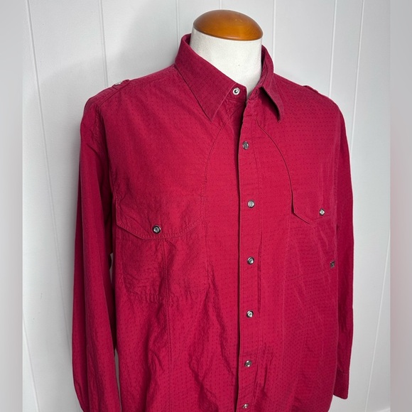 Rocawear Other - Rocawear Red Snap Button Western Shirt